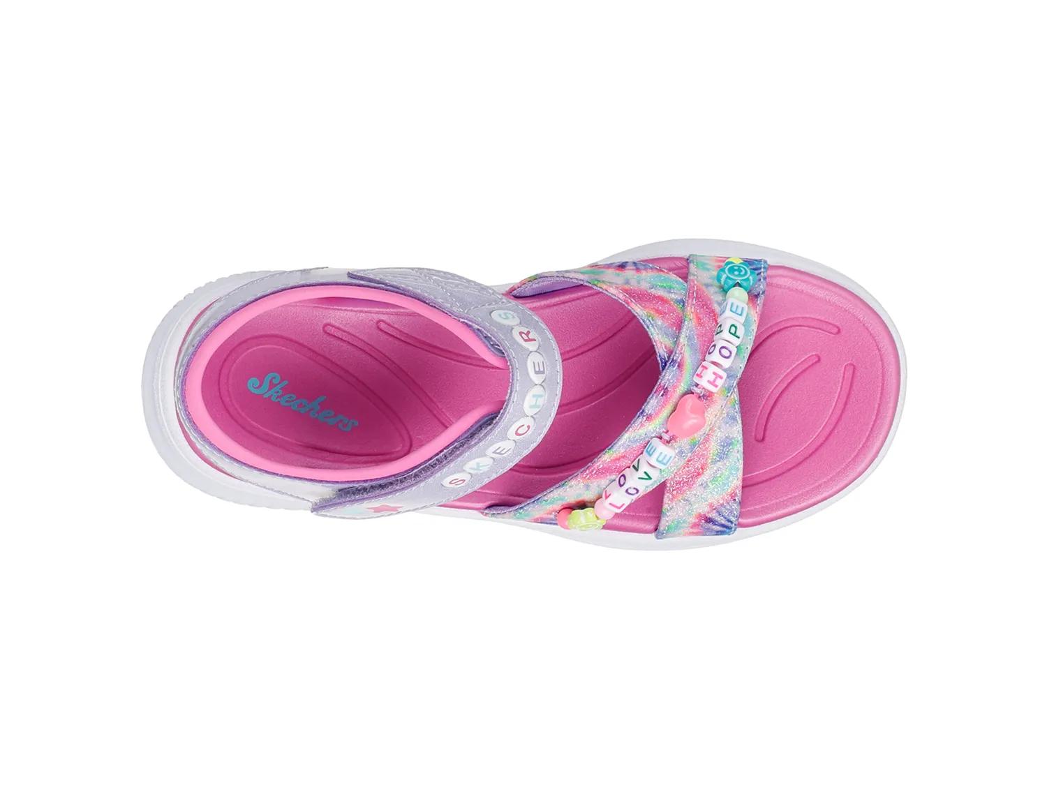 Skechers Jumpsters Tie Dye BFFs Sandal - Kids' - Free Shipping | DSW