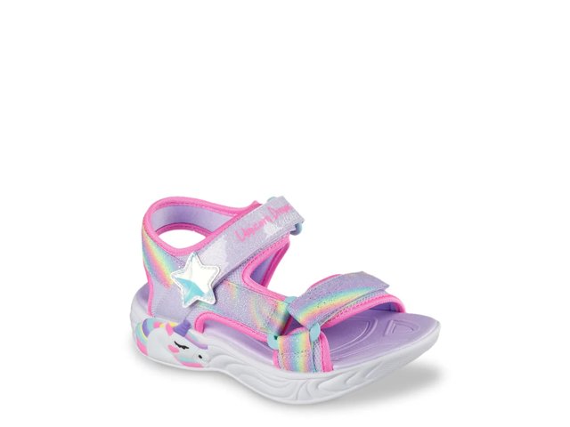 Skechers Unicorn Dreams Dreamy Unicorns Light-Up Sandal - Kids