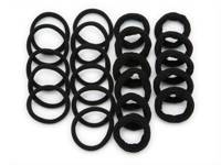 Seamless Hair Ties - 22 Pack Black view