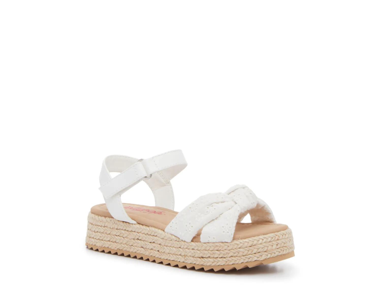 Jellypop Ella Espadrille Wedge Sandal Kids' In White