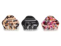 Assorted Mini Hair Clips - 3 Pack Multicolor view