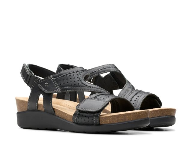 ウェッジウッド　SANDON サンドン CATEAY キャセイ　チャーンウッド Clarks Calenne Carmen Wedge Sandal - Free Shipping | DSW