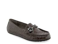 Dallas Driver Loafer Dark Brown Croc Print view