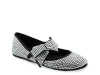 Poppy Mary Jane Ballet Flat Black/Silver view