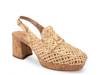 Santiago Platform Pump Beige Raffia view