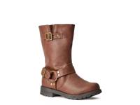 Tall Harness Moto Boot - Kids' Dark Brown view