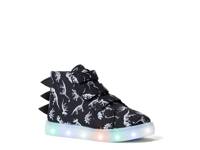 Dino Spike Light-Up High-Top Sneaker - Kids' Black view