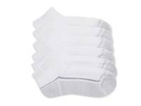 Terry Women's No Show Socks - 6 Pack White view