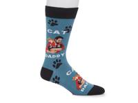 Cat Daddy Men's Crew Socks Blue/Black/White view