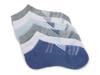 Terry Women's No Show Socks - 6 Pack Blue/Grey view