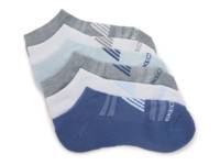 Terry Women's No Show Socks - 6 Pack Blue/Grey view