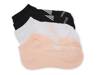 Terry Women's No Show Socks - 6 Pack White/Black/Peach view
