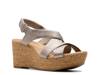 Rose Wedge Sandal Taupe Nubuck view