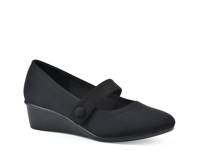Brightly Wedge Pump Black view
