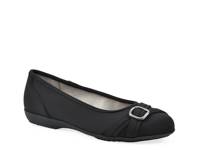 Calming Ballet Flat Black Nylon view