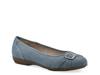 Calming Ballet Flat Blue Denim Fabric view