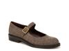 Melfi Mary Jane Flat Dark Brown Tweed view