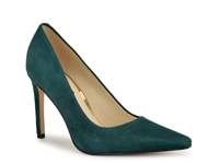 Oraye Pump Dark Green Suede view