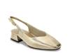 Swing Pump Gold Metallic Leather view