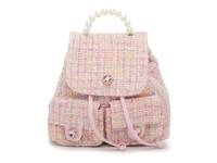 Tweed Mini Backpack Light Pink view