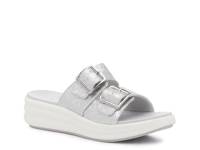 Cloudsteppers Drift Wedge Sandal Silver Metallic view
