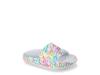Foamies x JGoldcrown Horizon 228 Heart Mural Slide Sandal - Kids' White view