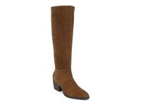 Fae Wide Calf Boot Brown Suede view