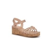 Gemma Wedge Sandal - Kids' Rose Gold Metallic view