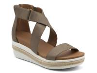 Cape May Wedge Sandal Brown Metallic view