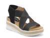 Carrie Wedge Sandal Black view