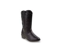 Zip Up Western Boot - Kids' Black view