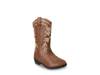 Zip Up Western Boot - Kids' Dark Brown view