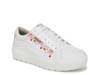 Time Off Platform Sneaker - Women's White Floral Embroidery Synthetic view