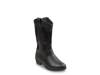 Zip Up Western Boot - Kids' Black view