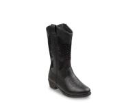 Zip Up Western Boot - Kids' Black view