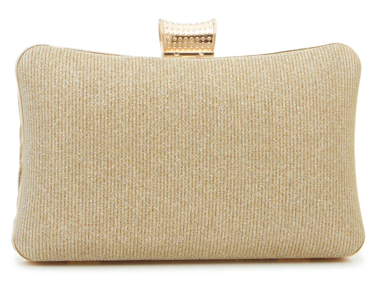 Glitter Pleat Clutch