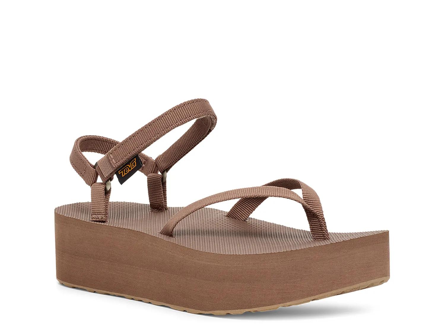 Teva Flatform Slim Platform Sandal | Women's | Medium Brown | Size 5 | Sandals | Ankle Strap