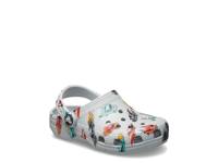 Classic Race Car Graphic Clog - Kids' Light Grey/Multicolor view