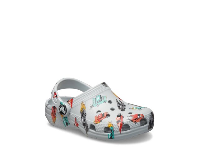 Classic Race Car Graphic Clog - Kids'