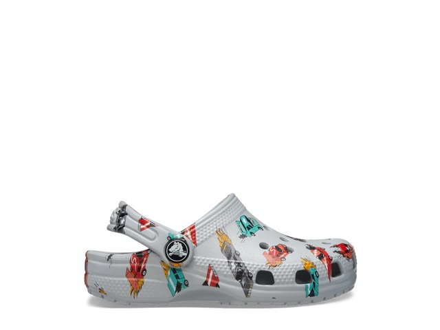 Classic Race Car Graphic Clog - Kids'