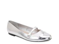 Betsy Mary Jane Flat Silver Metallic view
