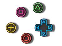 Game Controller Jibbitz Set - 5 Pack Multicolor view