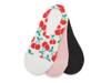 Cherry Women's No Show Socks - 3 Pack Multicolor view