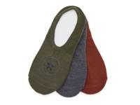 Chuck Patch Men's No Show Socks - 3 Pack Multicolor view