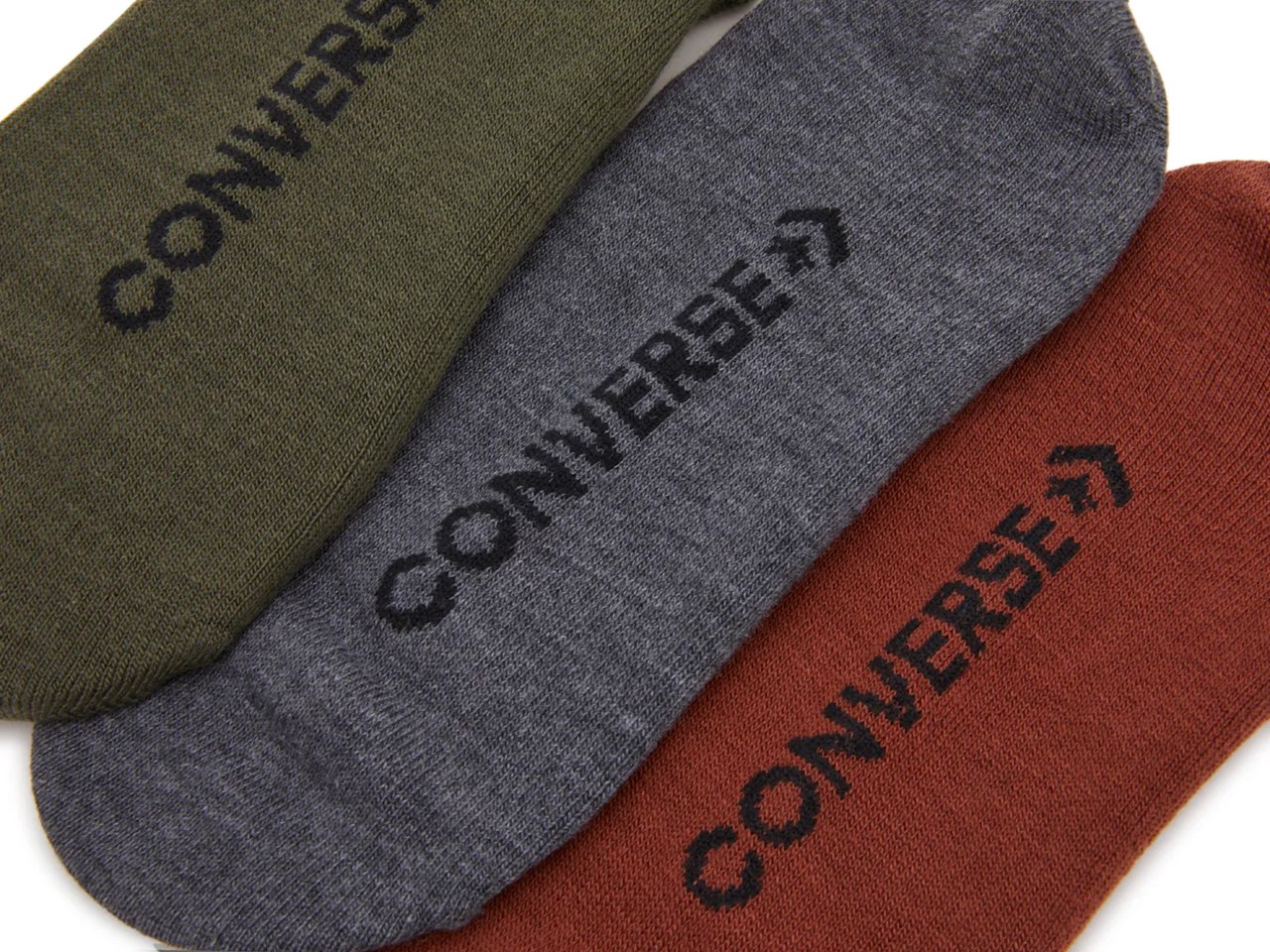 Chuck Patch Men's No Show Socks - 3 Pack