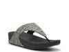 Lulu Shimmerwave Wedge Sandal Black view