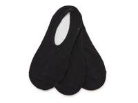 Chuck Women's No Show Socks - 3 Pack Black view