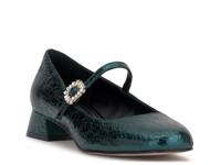 Treen Mary Jane Pump Dark Green Crackle Synthetic view