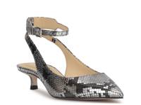 Vellana Pump Silver Metallic Snake Print view