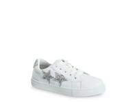 Lace Up Glitter Sneaker - Kids' White view